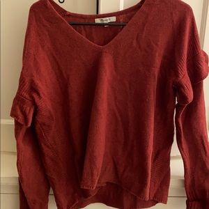 Madewell red sweater